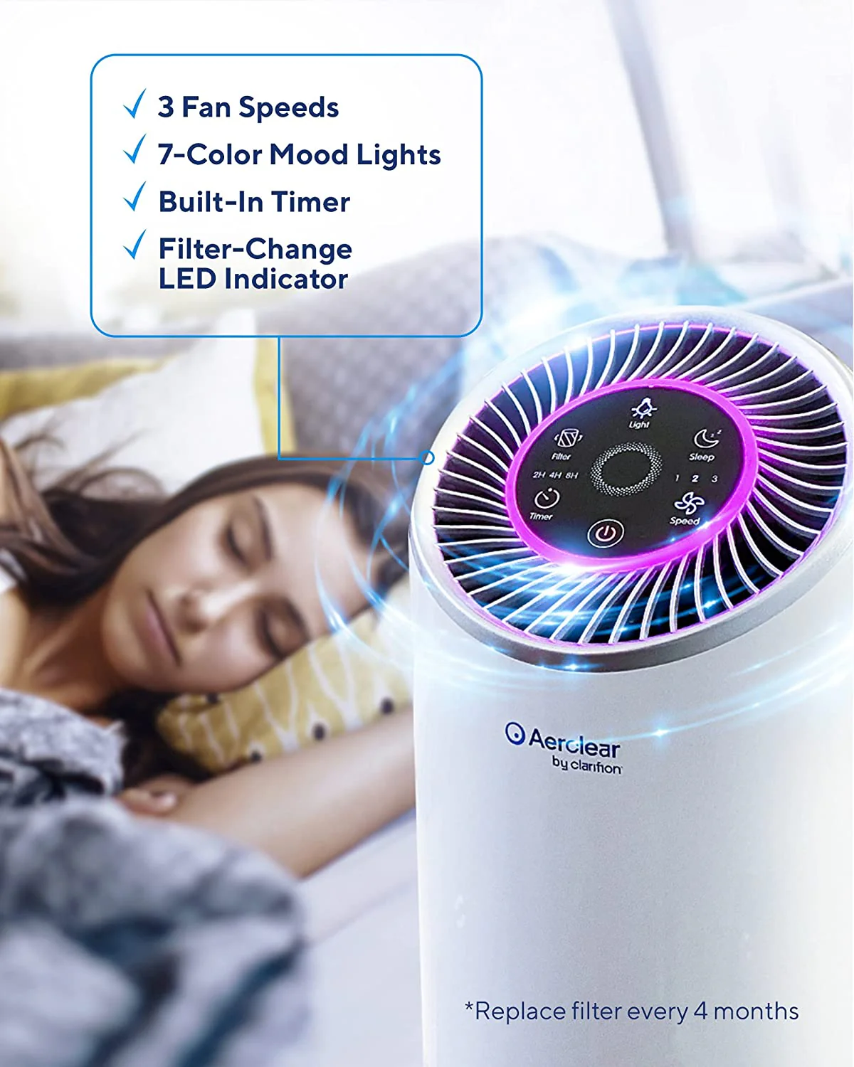 Offer Aer Clear 3 Stage HEPA Home Air Purifier - Image 4